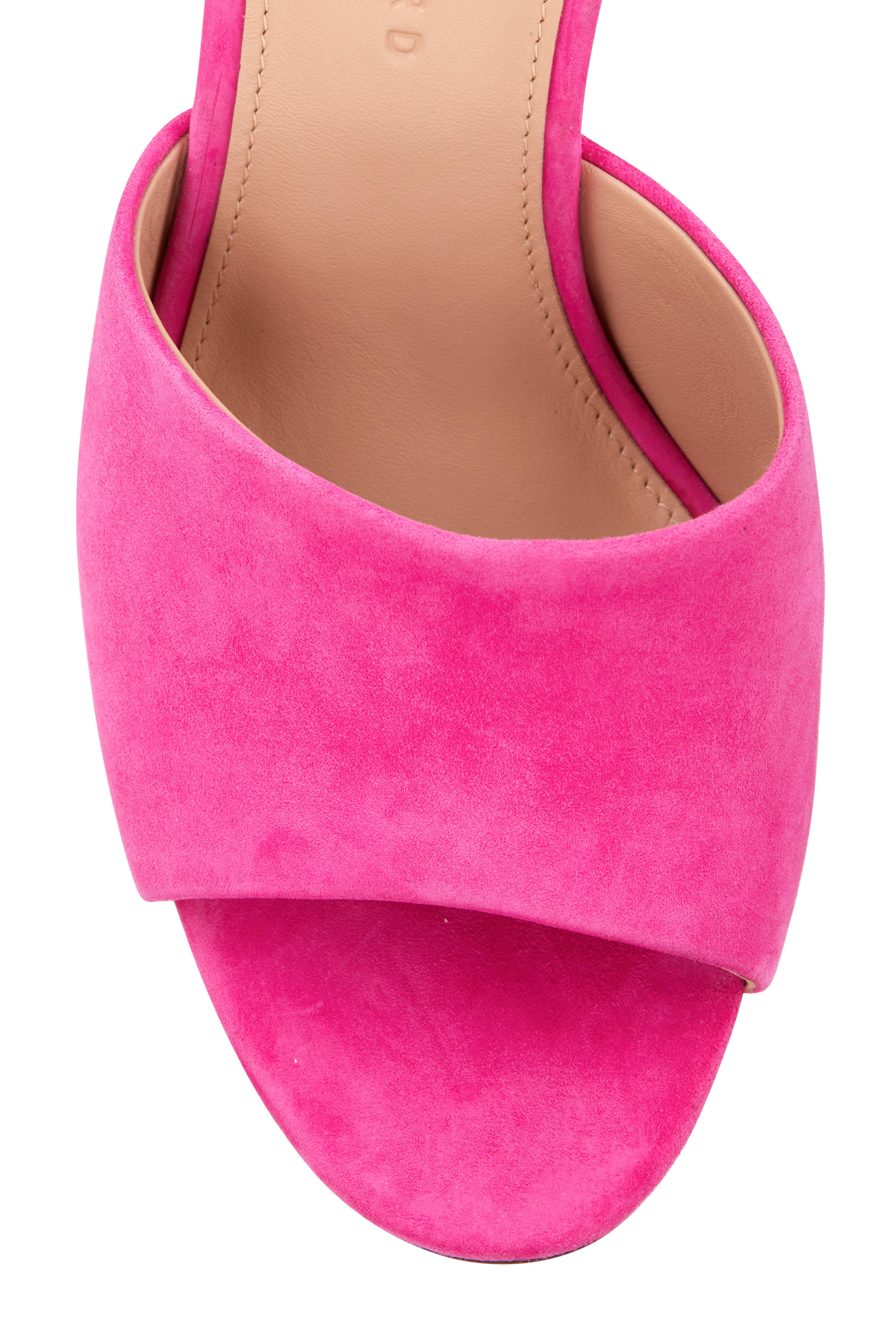 Veronica Beard - Dali Lucite Fuchsia Wedge Sandal, 95mm