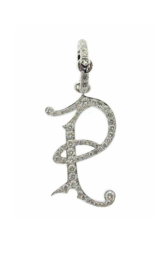 Loree Rodkin Gothic Initial Pave "P" Charm