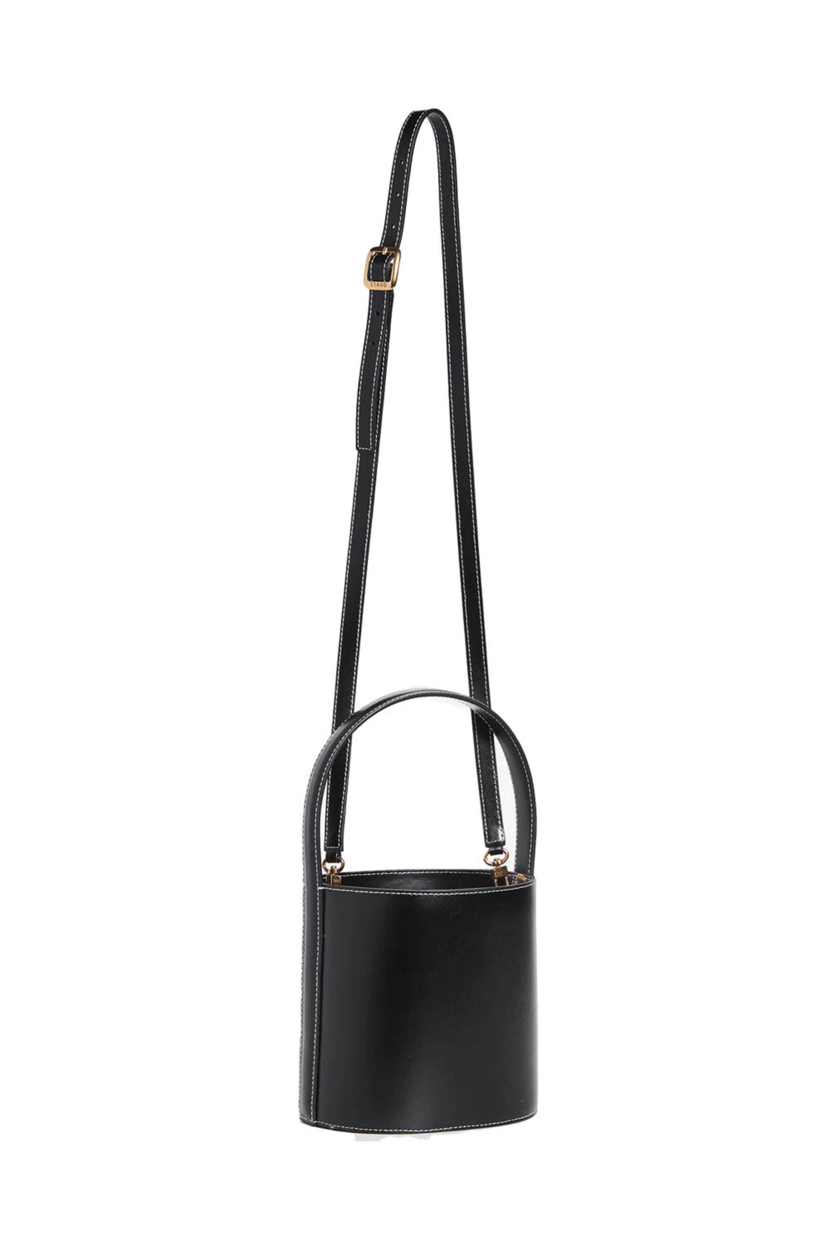 Staud - Bisset Bag in Black Leather