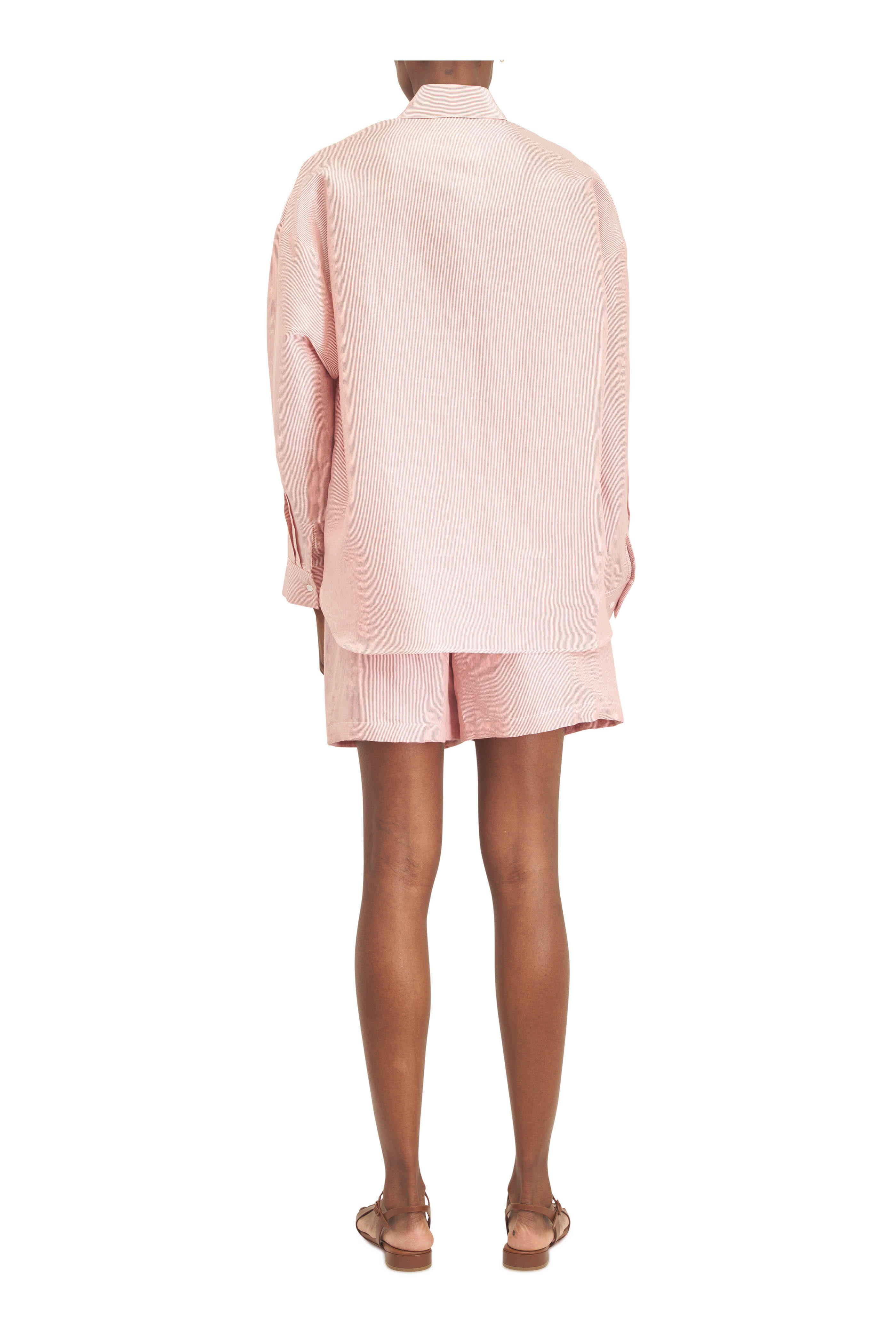 TWP - Something Borrowed White & Red Stripe Shirt - view 4