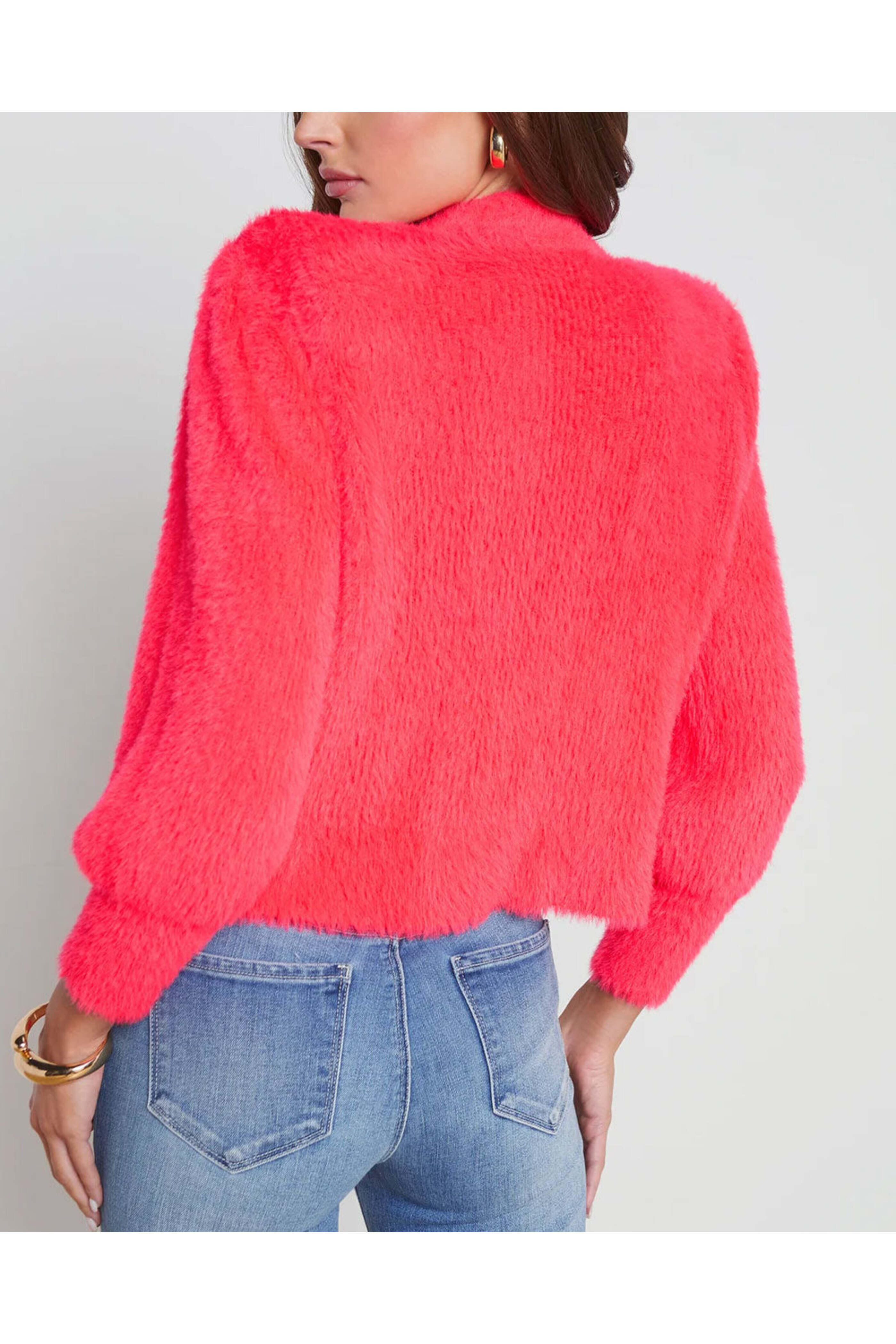 L'Agence - Neon Coral Talulla Cardigan