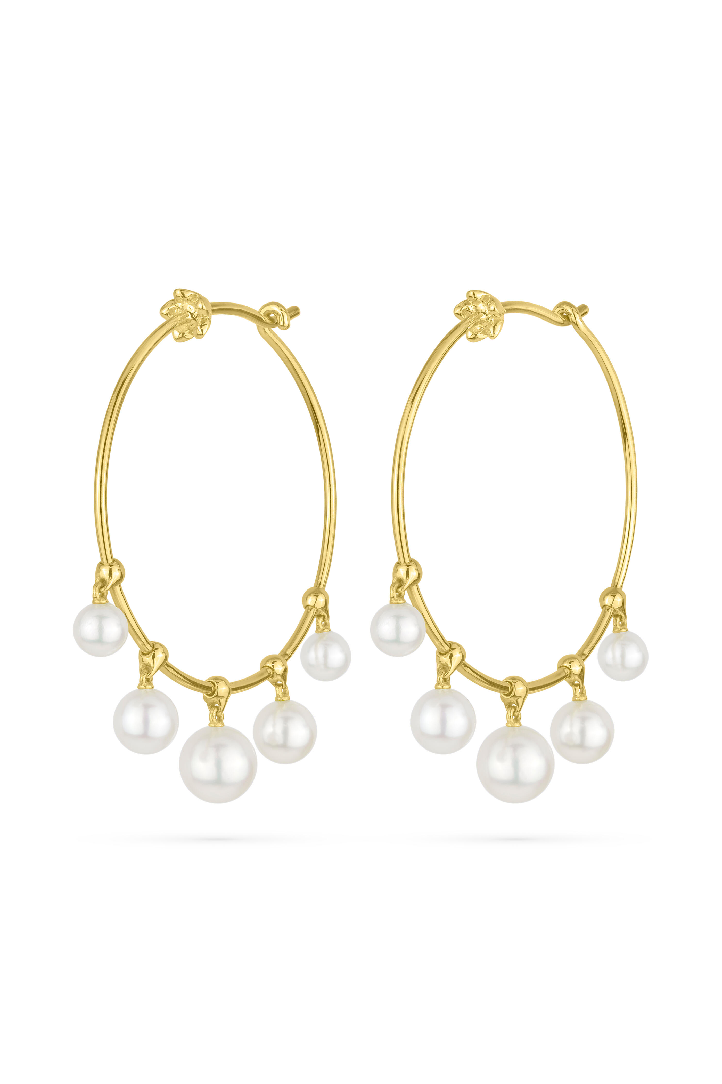 Golden Sequence Drop Earrings by Paul Morelli