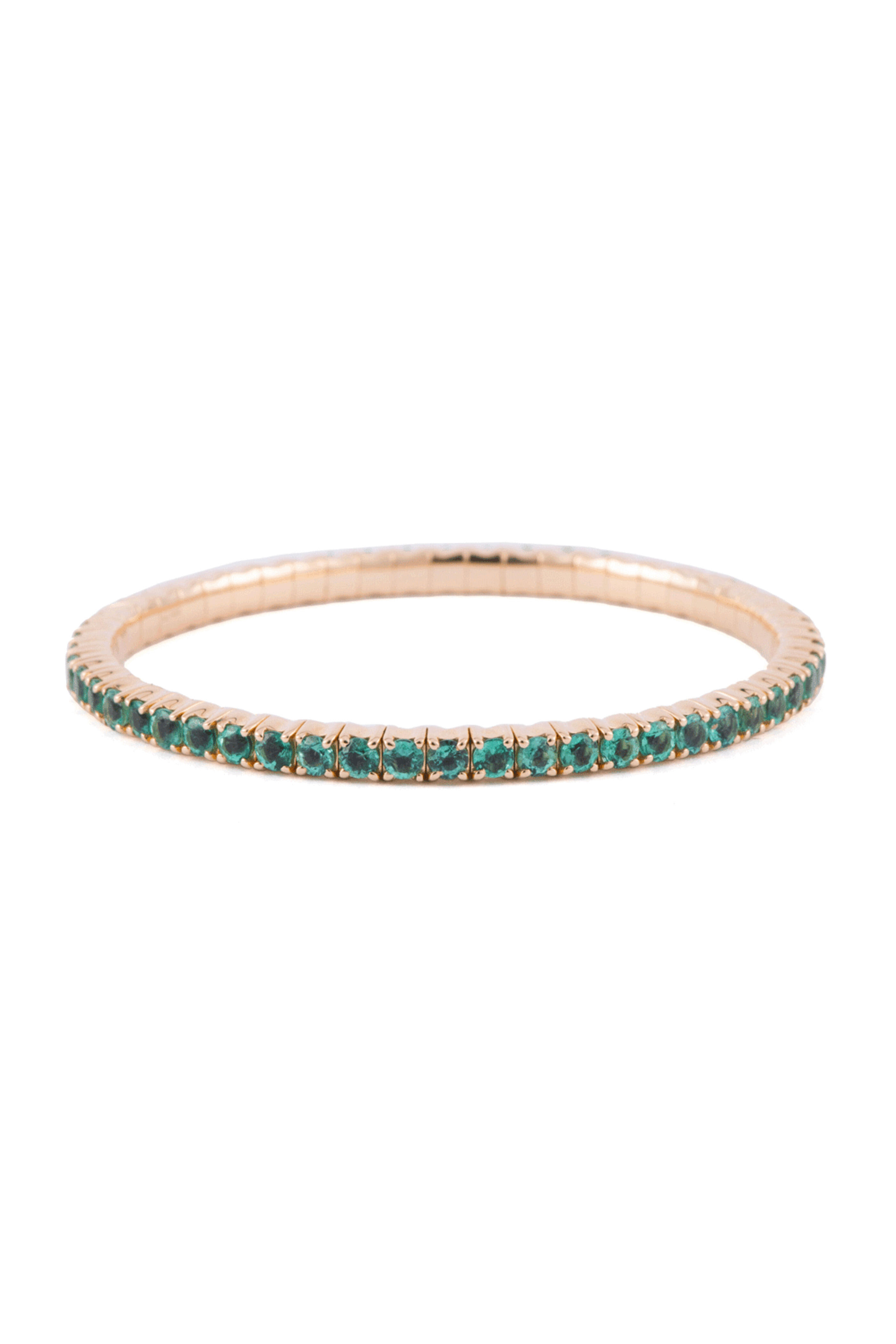 Sylva & Cie - Small Emerald Stretchy Bracelet