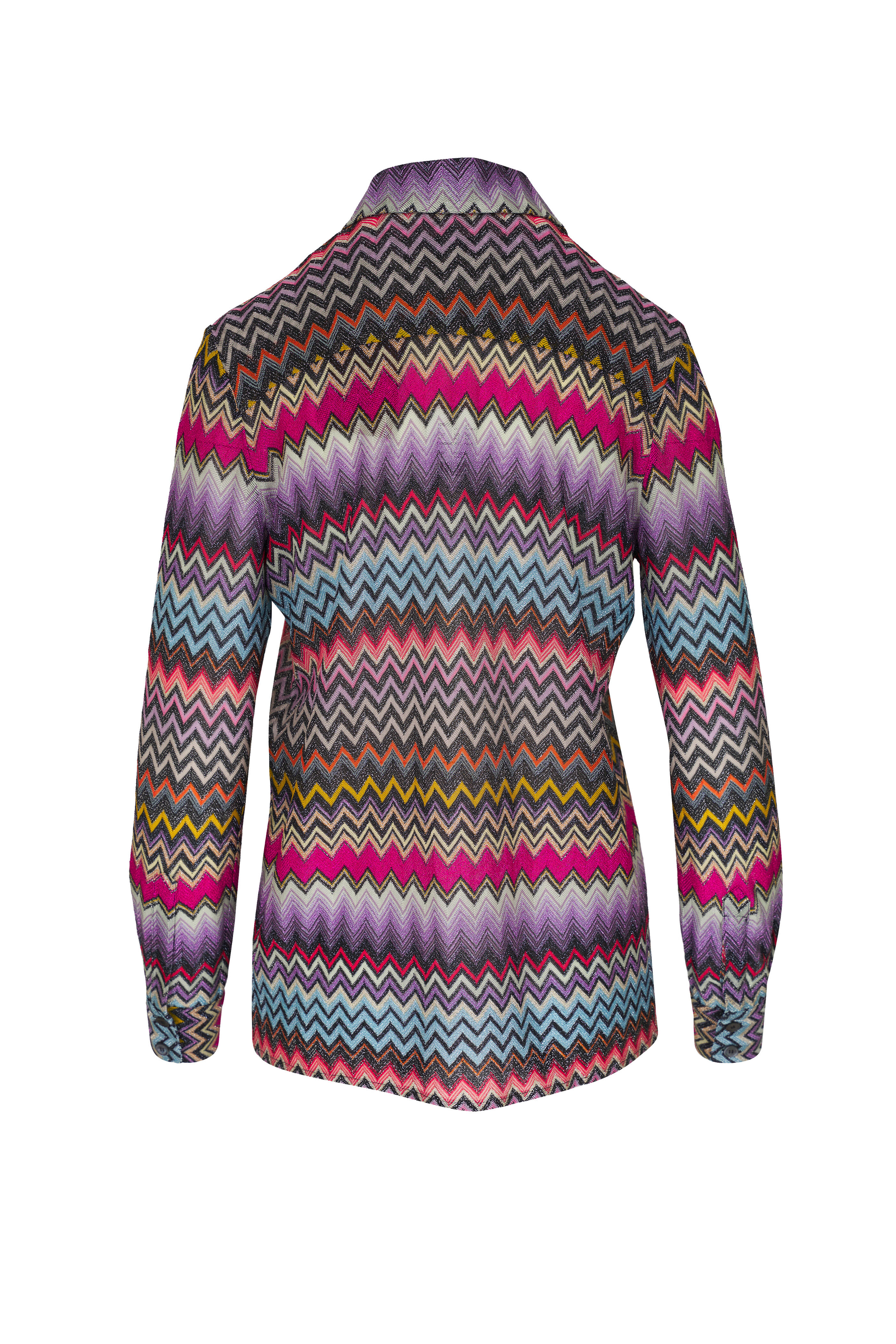 Missoni - Mulitcolor Cheveron Button Down Blouse