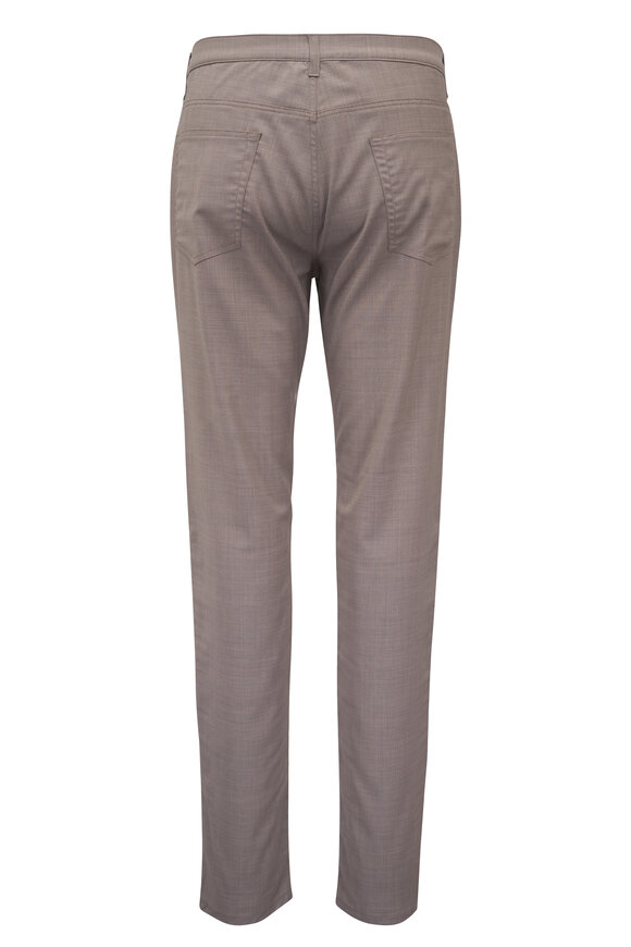 Maurizio Baldassari Sand Wool Five Pocket Pant - view 3