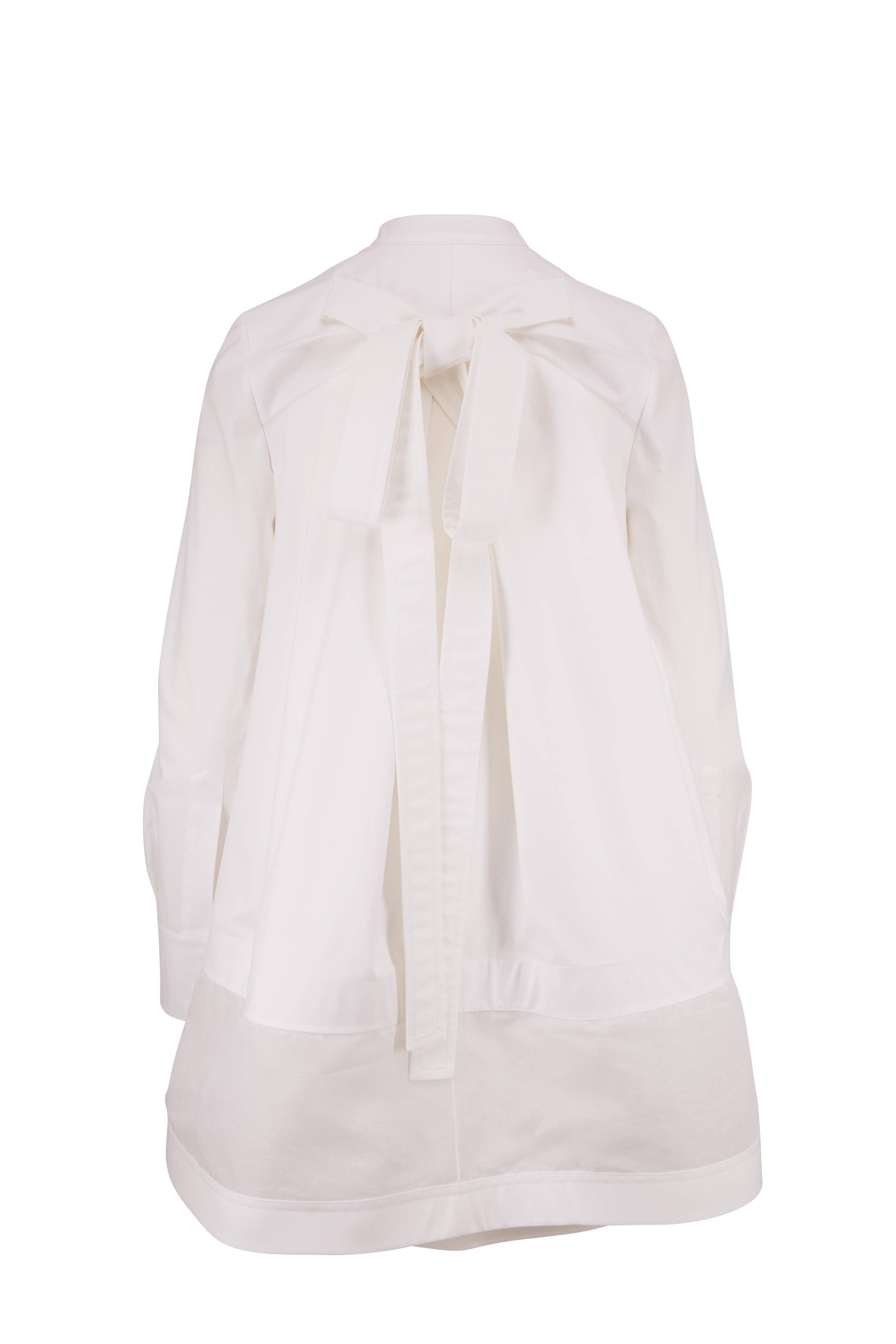 ワンピース VALENTINO WHITE COTTON BLEND DRESS Valentino Guipure lace-trimmed cotton-blend minidress Valentino