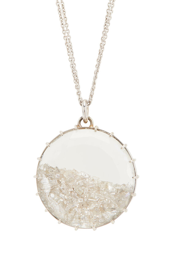 Renee Lewis Shake© 5.2CT White Diamond Pendant Necklace - view 2
