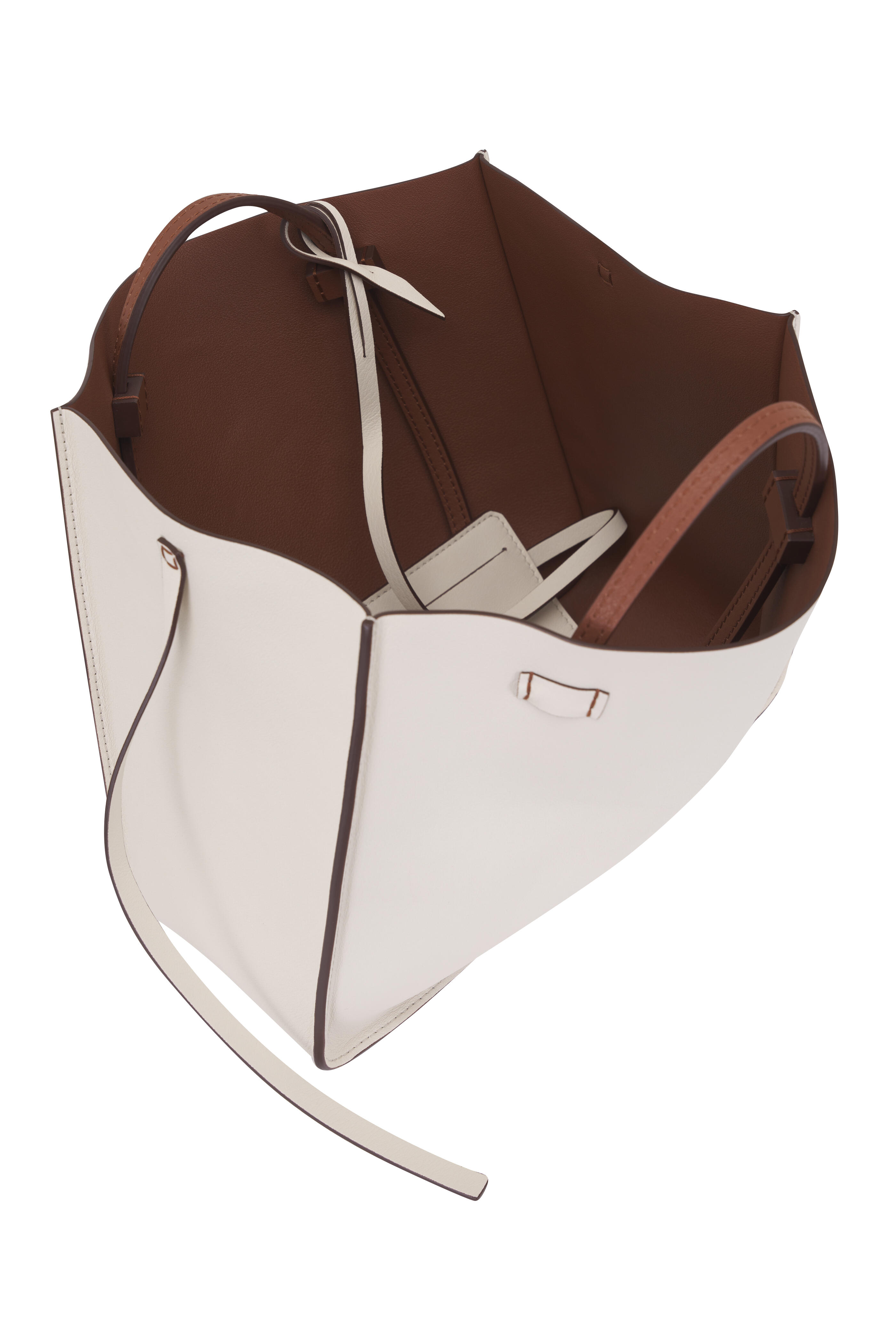 Moreau Paris - Small Vincennes Saddle Brown Reversible Tote