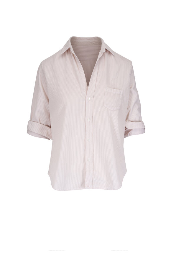 Frank & Eileen Eileen White Corduroy Relaxed Button Down