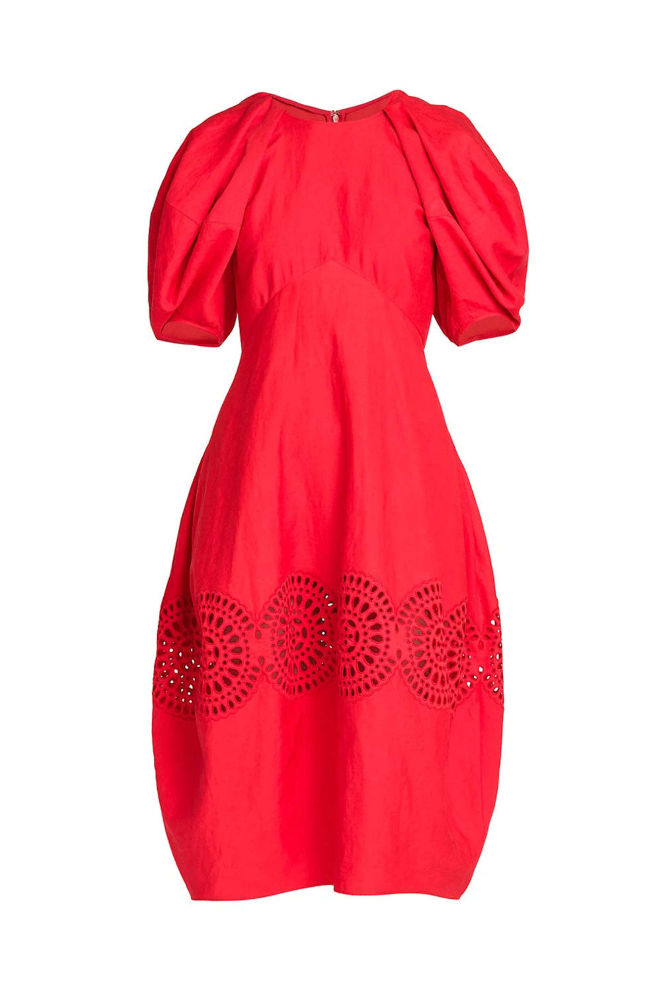 ワンピース Stella McCartney Midi dresses STELLA MCCARTNEY Fringed cutout printed silk and cotton