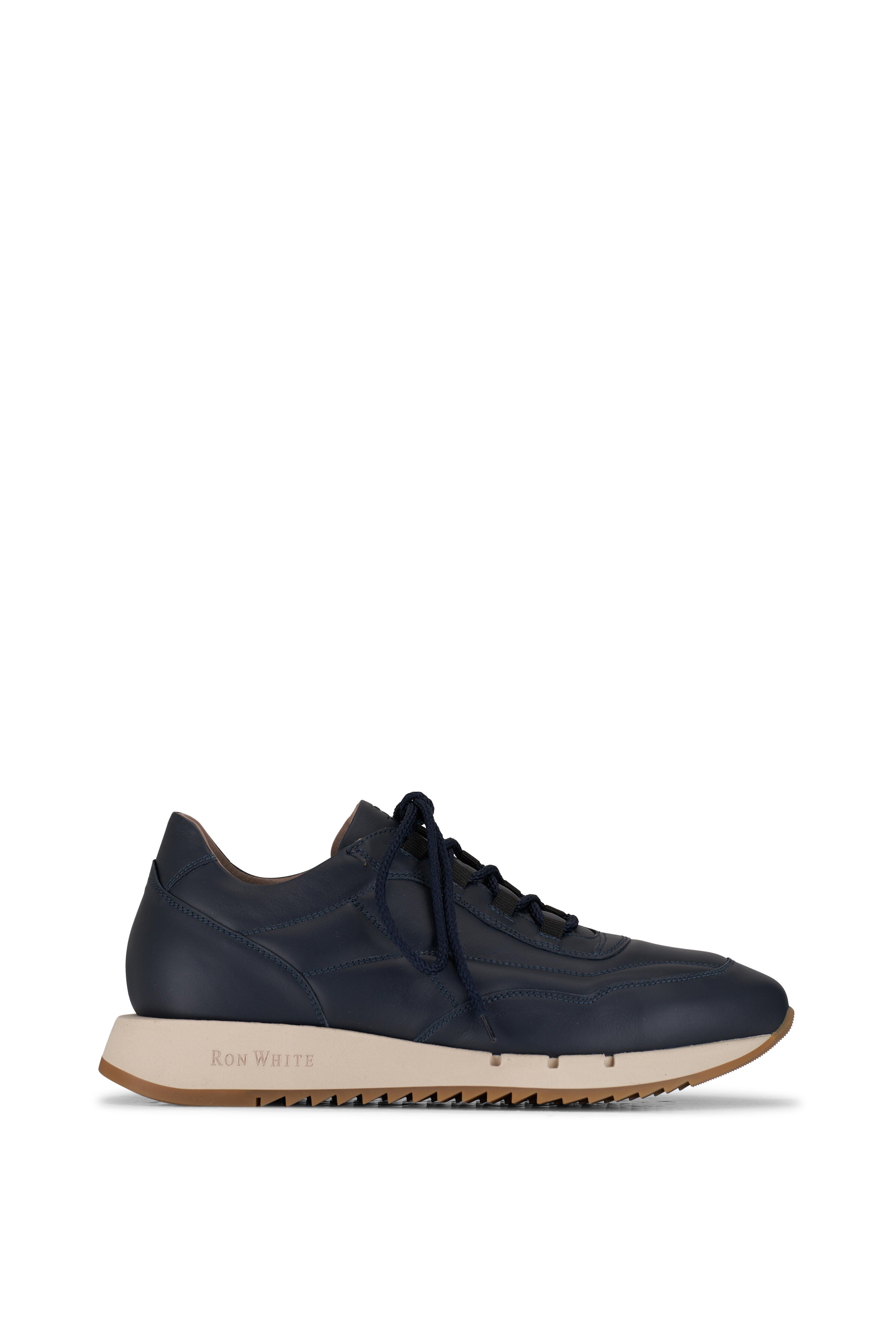 Ron White - Landon Navy Leather Sneaker | Mitchell Stores