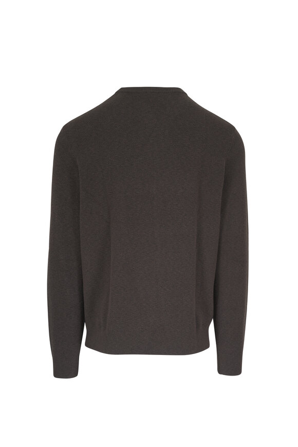 Faherty Brand Jackson Coast Brown Crewneck Sweater - view 2