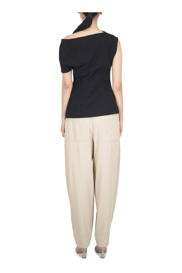 Totême Overcast Beige Draped Balloon Pant - view 6