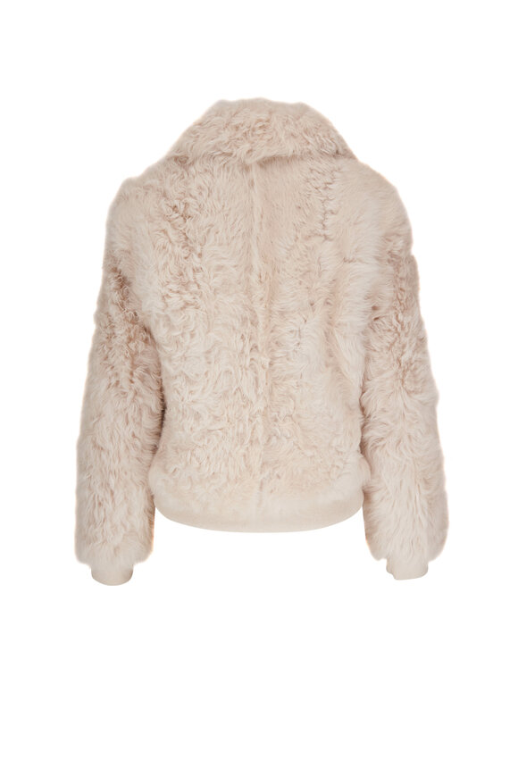 Nili Lotan - Tessa Natural Shearling Bomber Jacket