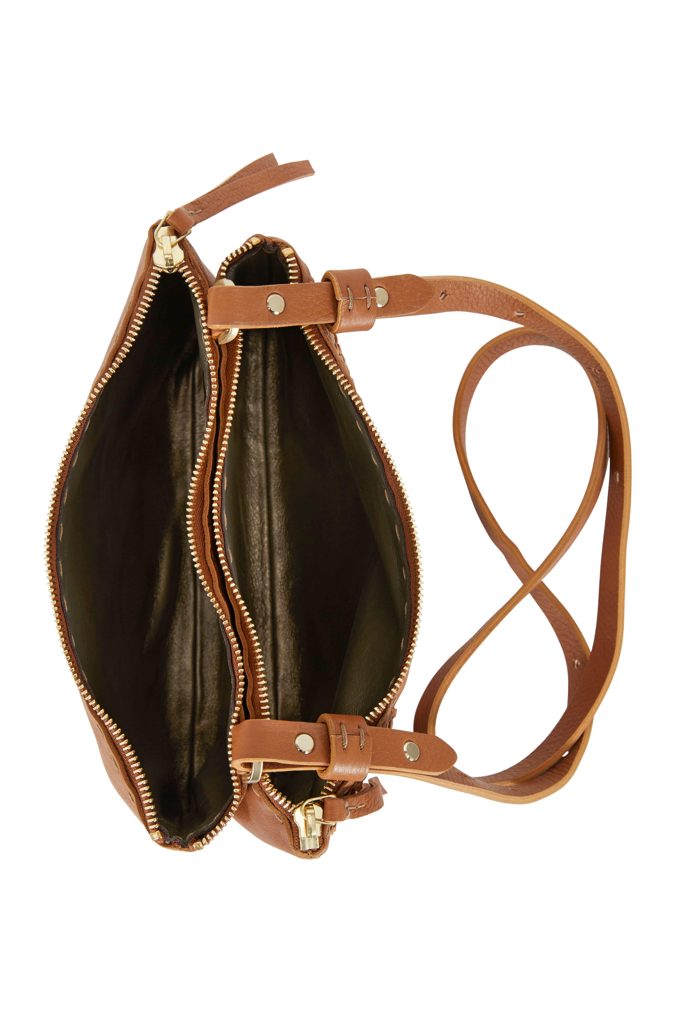 Henry Beguelin - Zedda Nude Woven & Smooth Leather Double