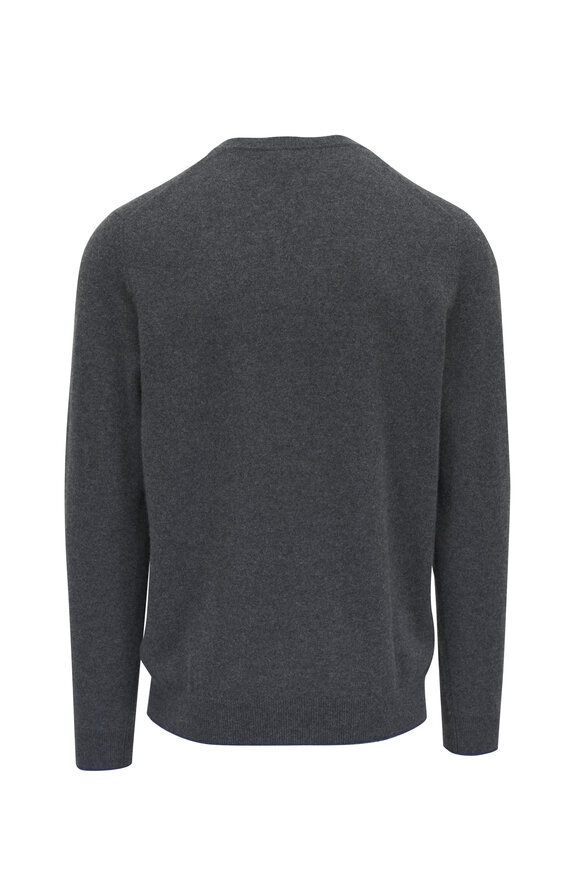 Patrick Assaraf - Derby Gray Cashmere Crewneck Sweater