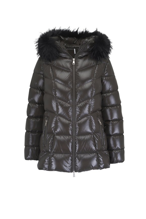 Moncler Fulmar Charcoal Gray Short Down Jacket - view 1