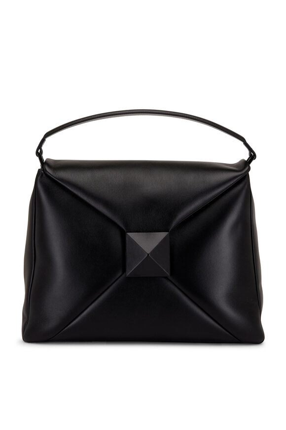 Valentino Garavani - One Stud Black Nappa Leather Maxi Bag 