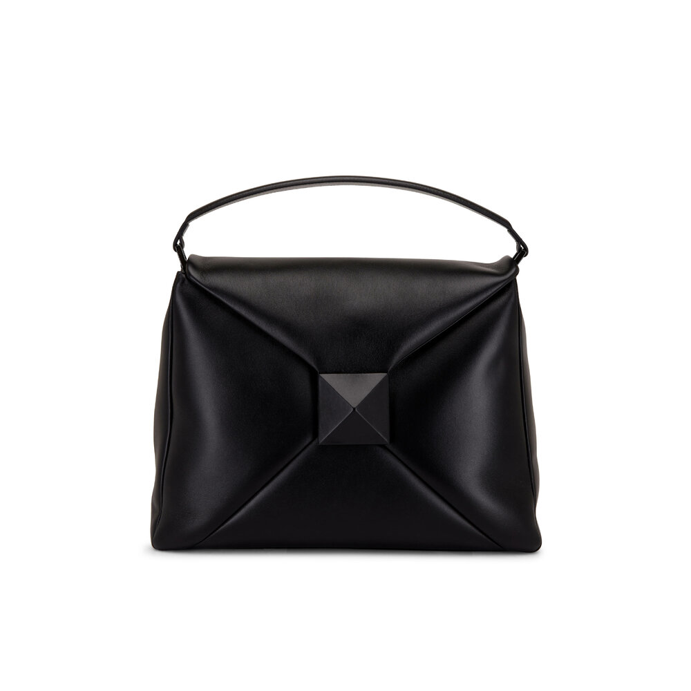 Valentino Garavani Outlet: One Stud Mini bag in quilted nappa leather -  Black