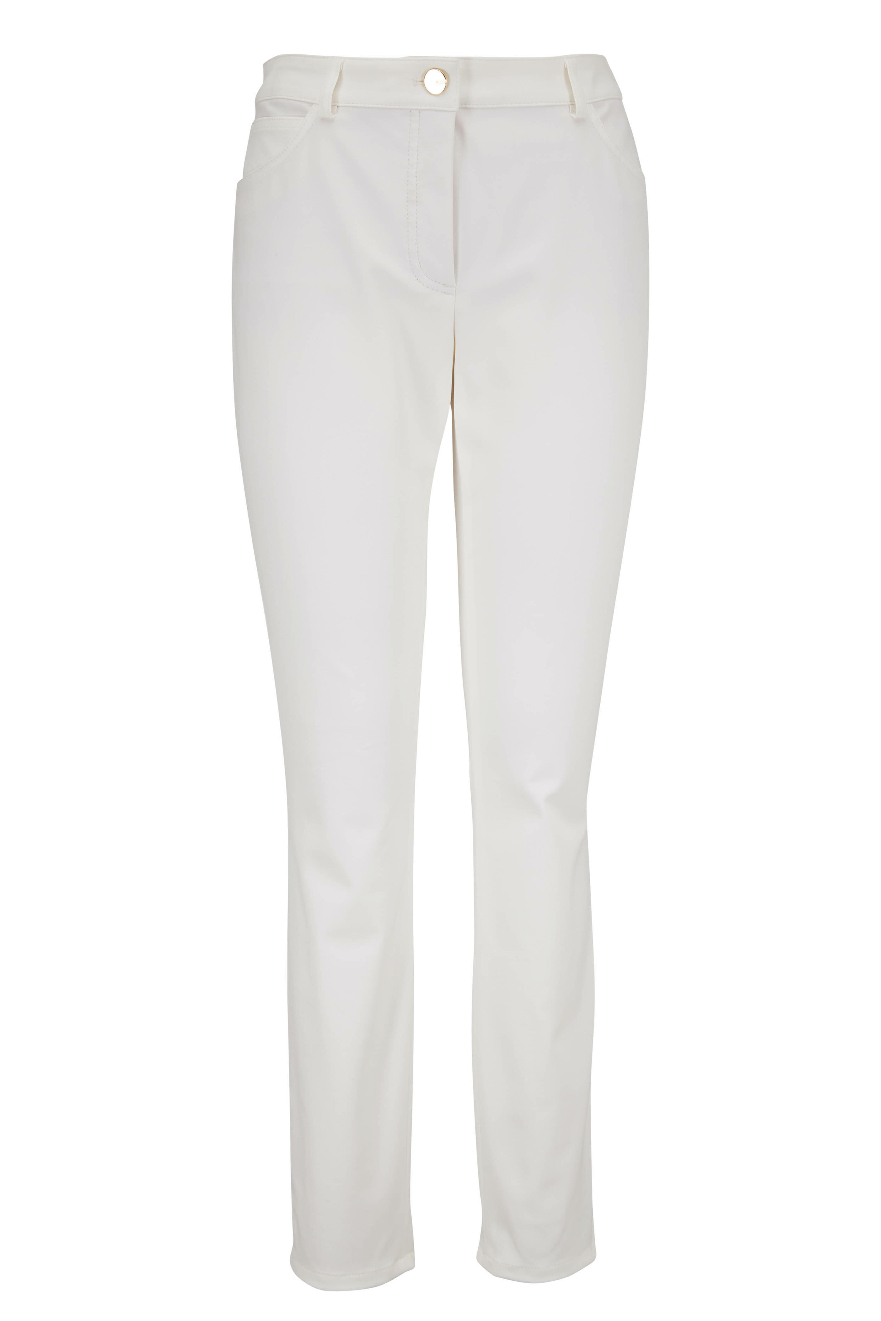 Escada - White Stretch Techno Pant | Mitchell Stores