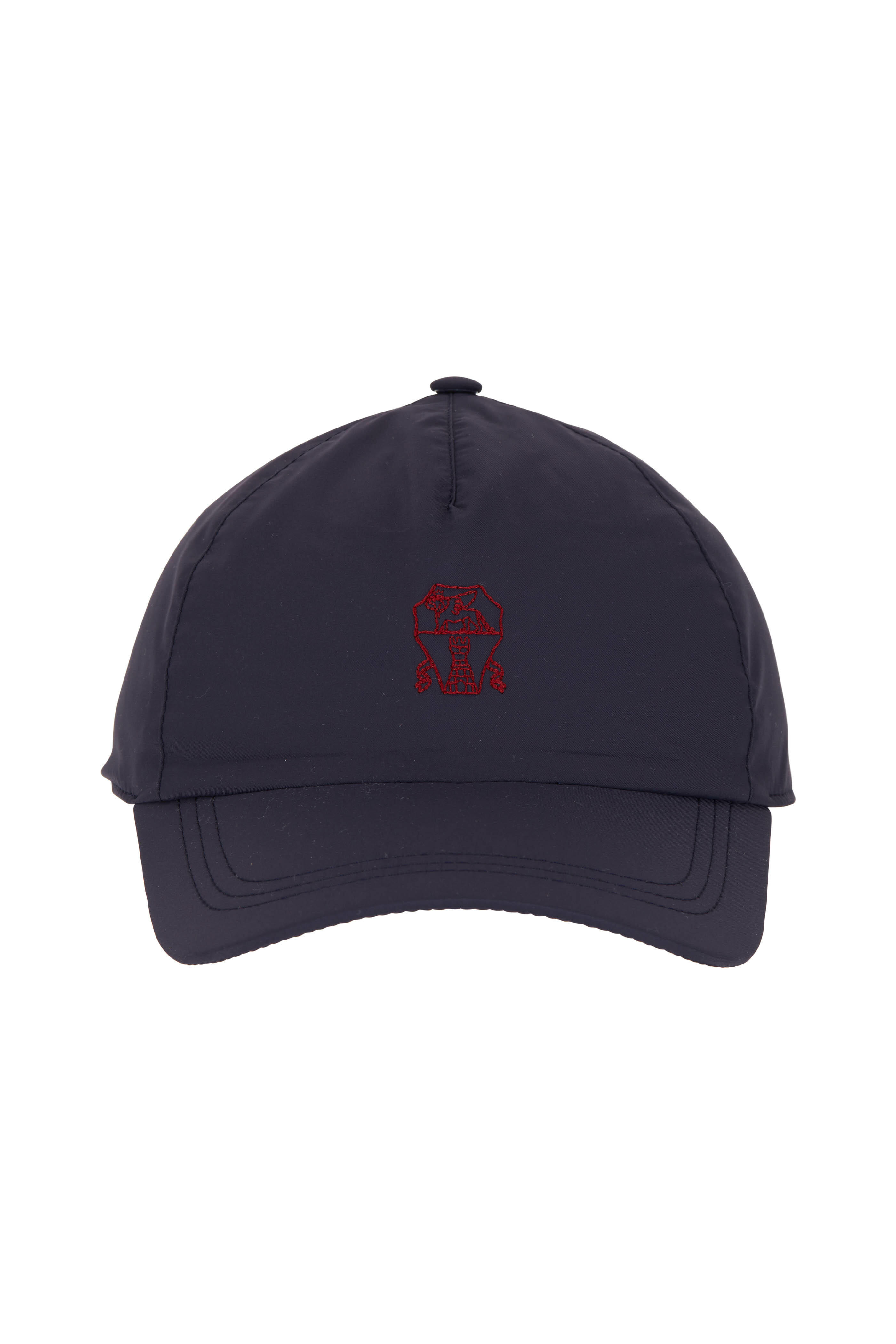 Brunello Cucinelli - Navy Nylon Logo Baseball Hat