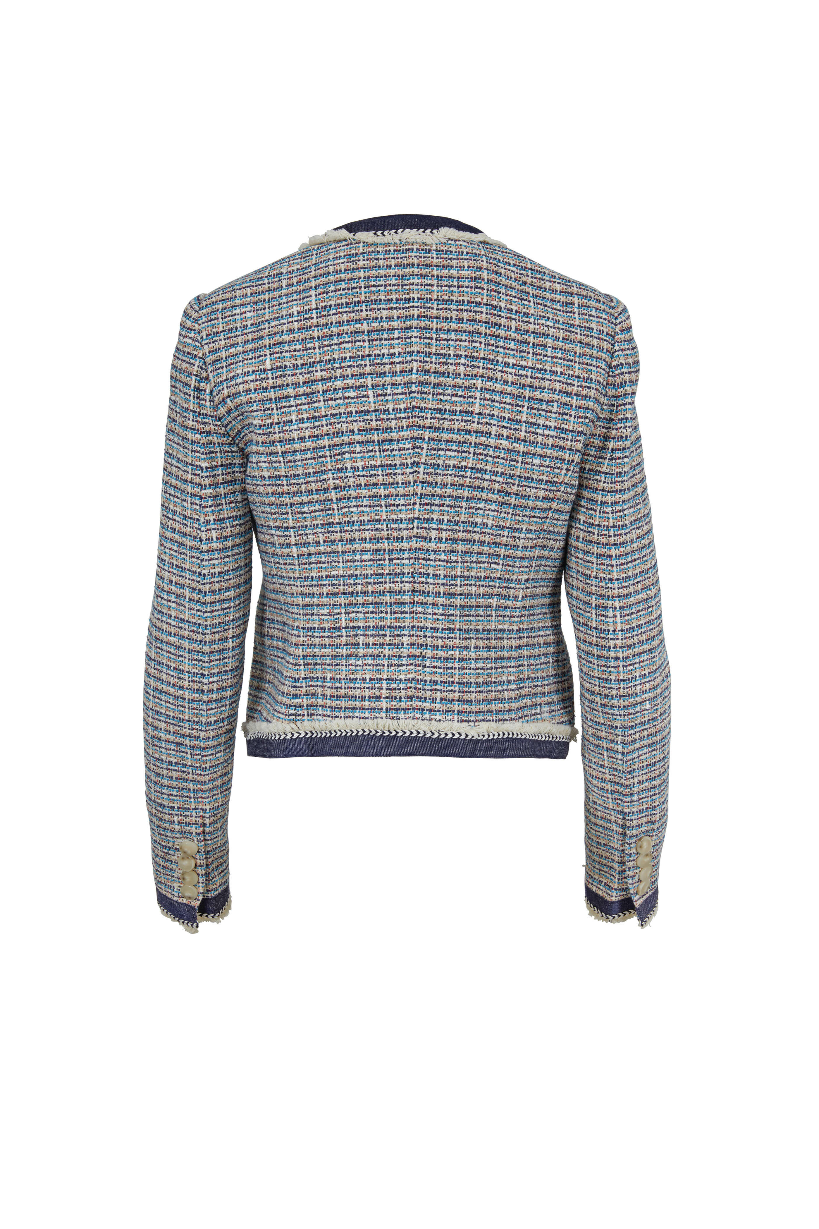 Veronica Beard - Aisha Blue Bouclé Jacket