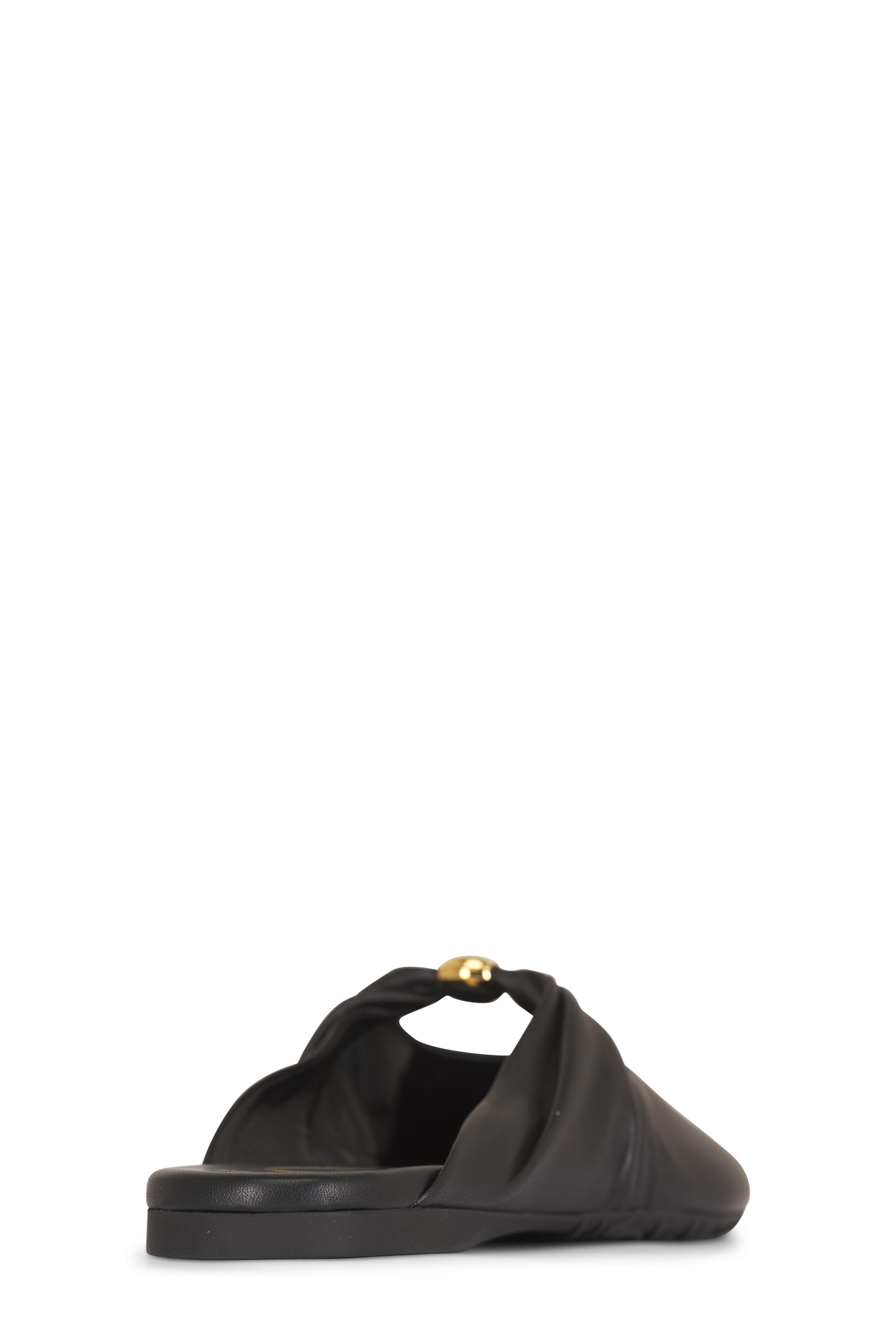 Loewe - Pebble Soft Black Leather Mule - view 3