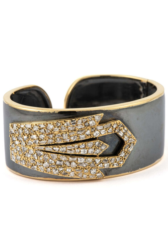 Sylva & Cie Mixed Shape Diamond Cuff