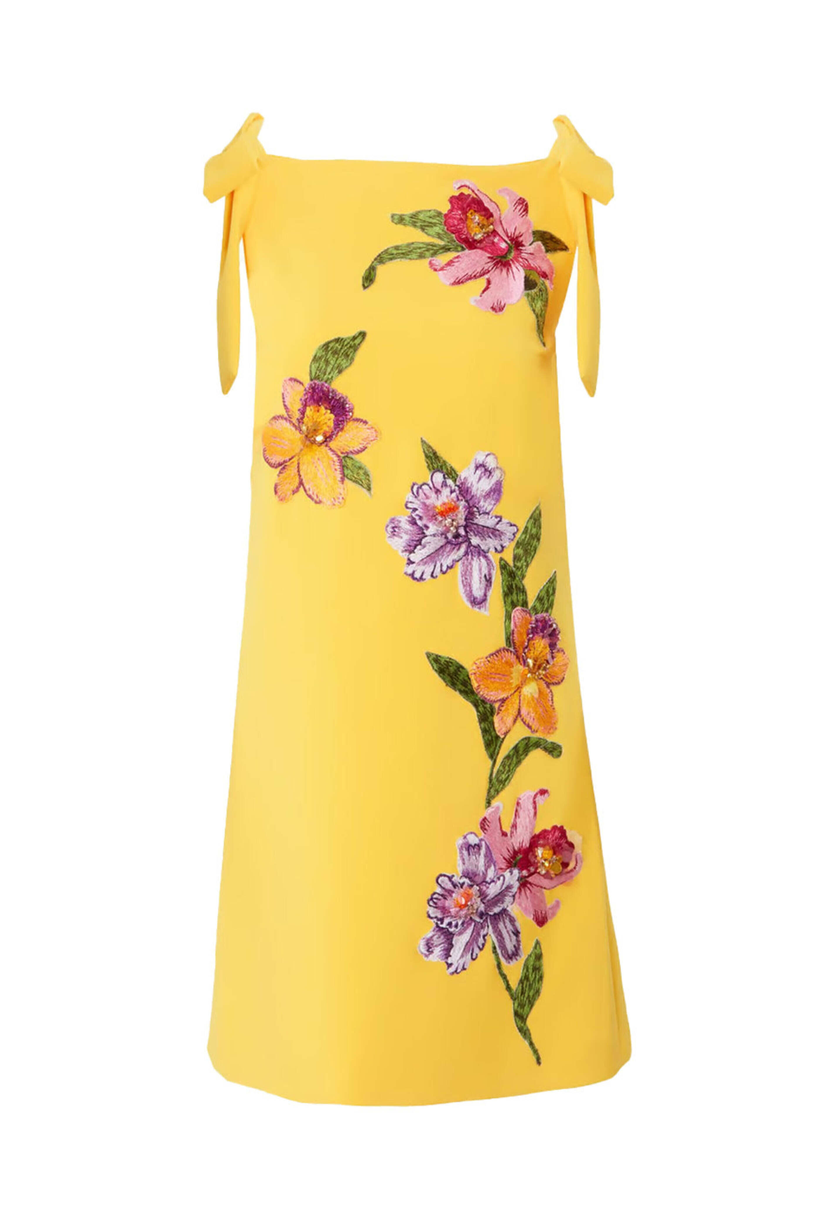 Carolina Herrera - Taxi Cab Embellished Sleeveless Shift Dress