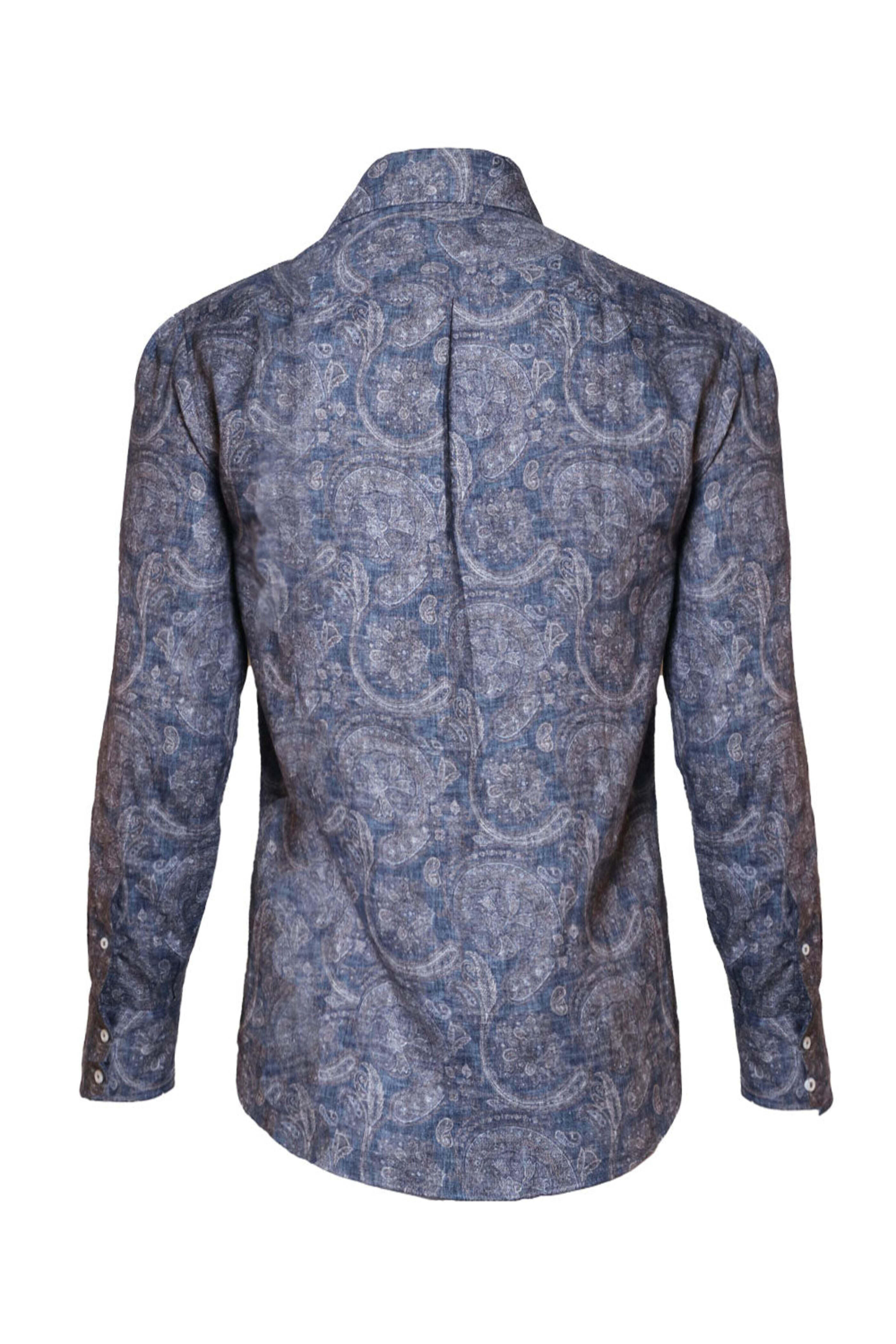 Brunello Cucinelli - Denim and Sigaro Sportshirt