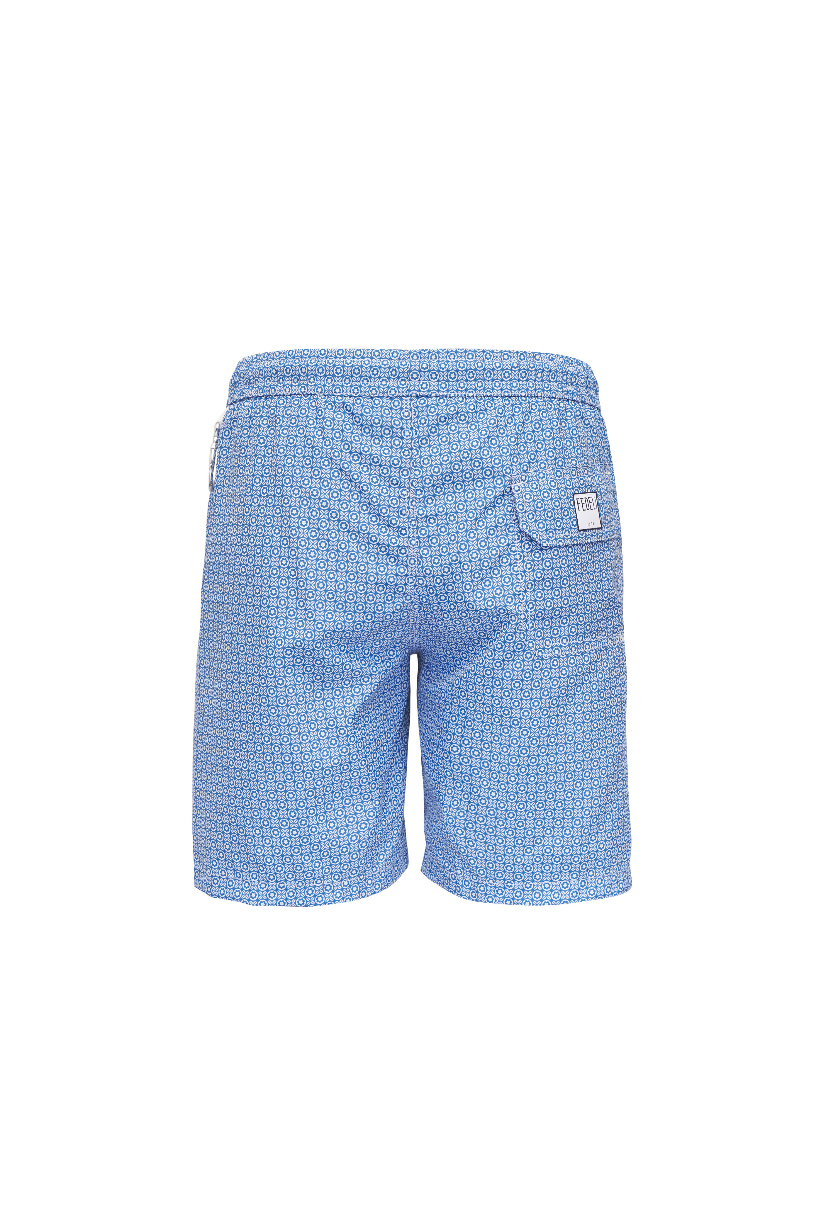 Fedeli - Blue Print Swim Trunks