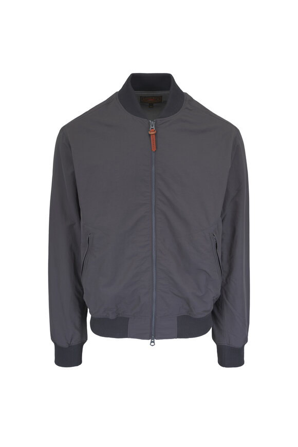 Faherty Brand Graphite Military Bomber Jacket - view 1