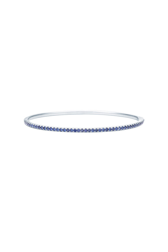 Kwiat - 18K White Gold Stackable Blue Sapphire Bracelet