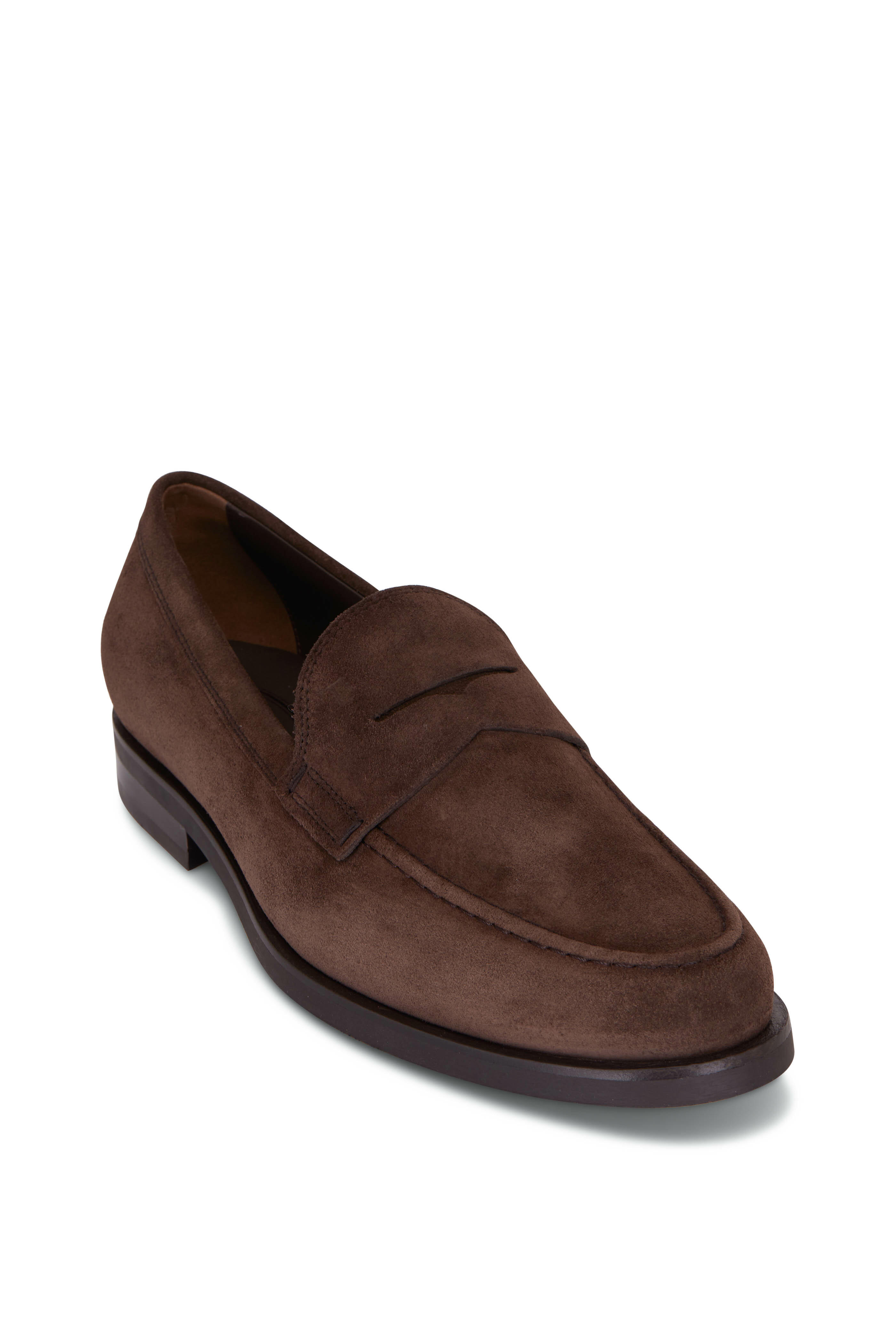 Penny Loafers - Dark Brown Suede
