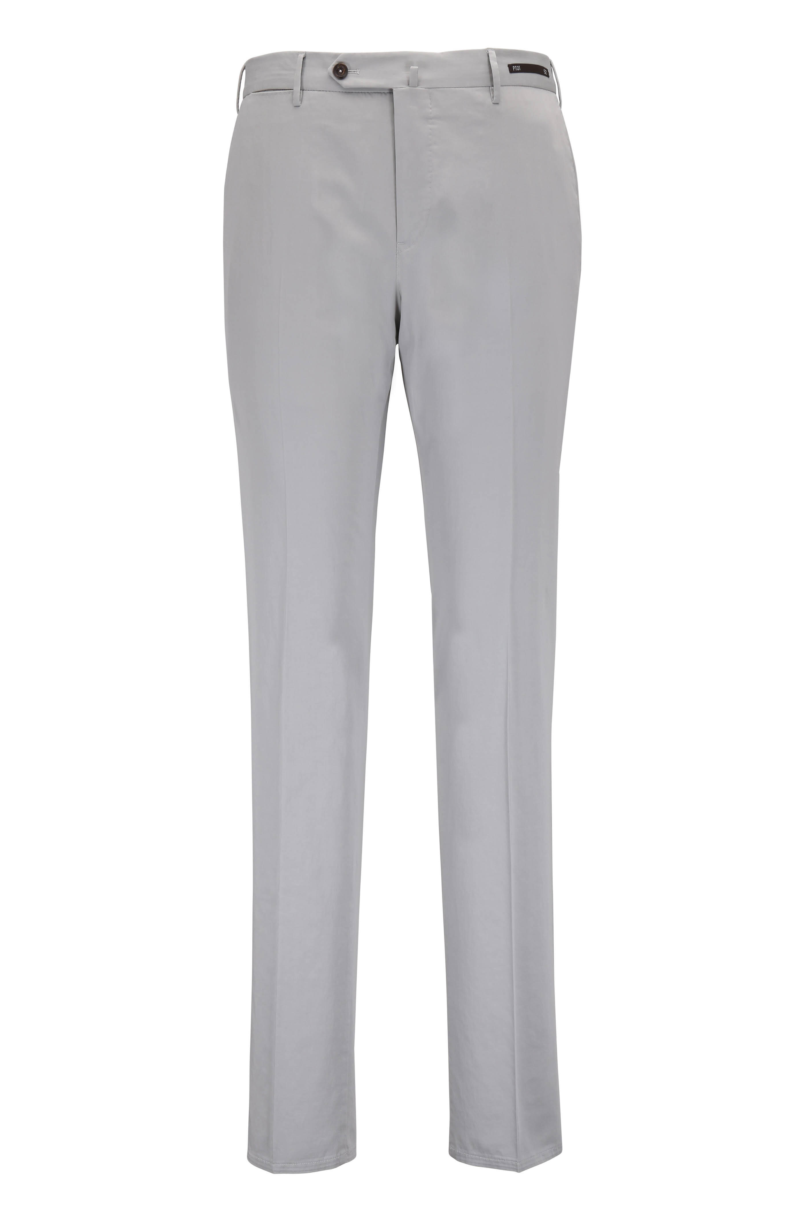 PT Torino - Stone Stretch Cotton & Silk Slim Fit Pant