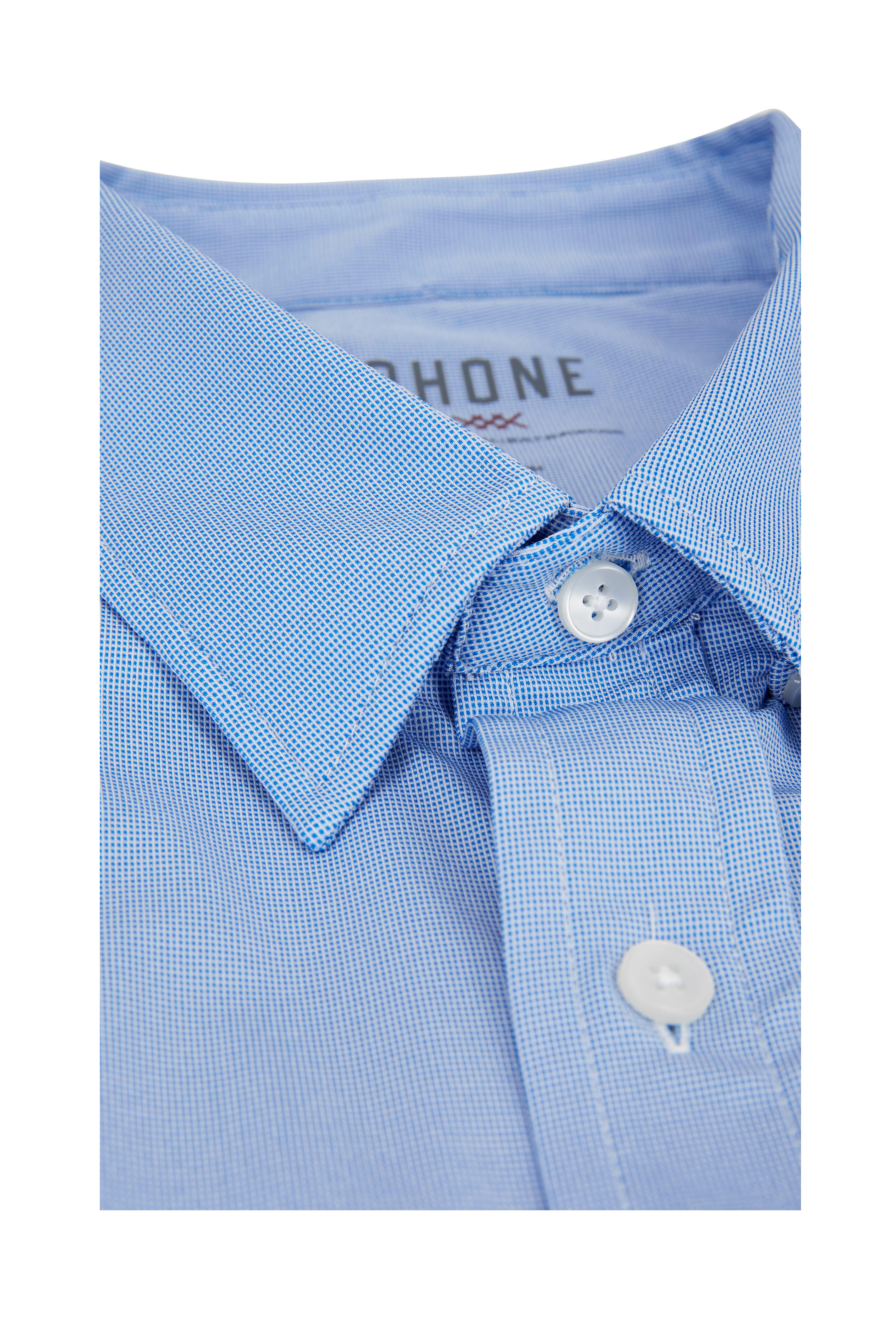 Rhone Apparel - Commuter Blue Birdseye Performance Dress Shirt