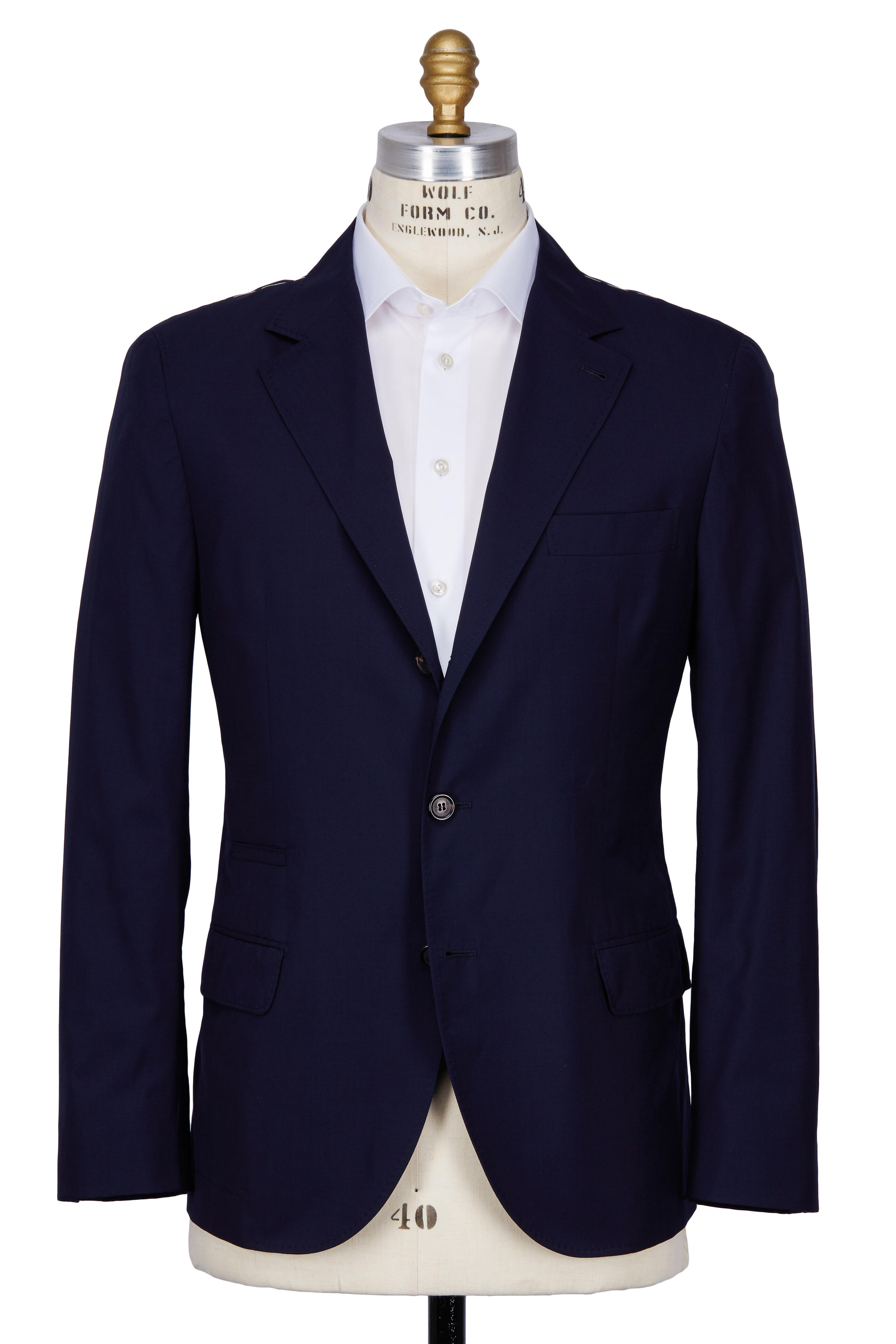 Brunello Cucinelli - Navy Blue Wool Sportcoat