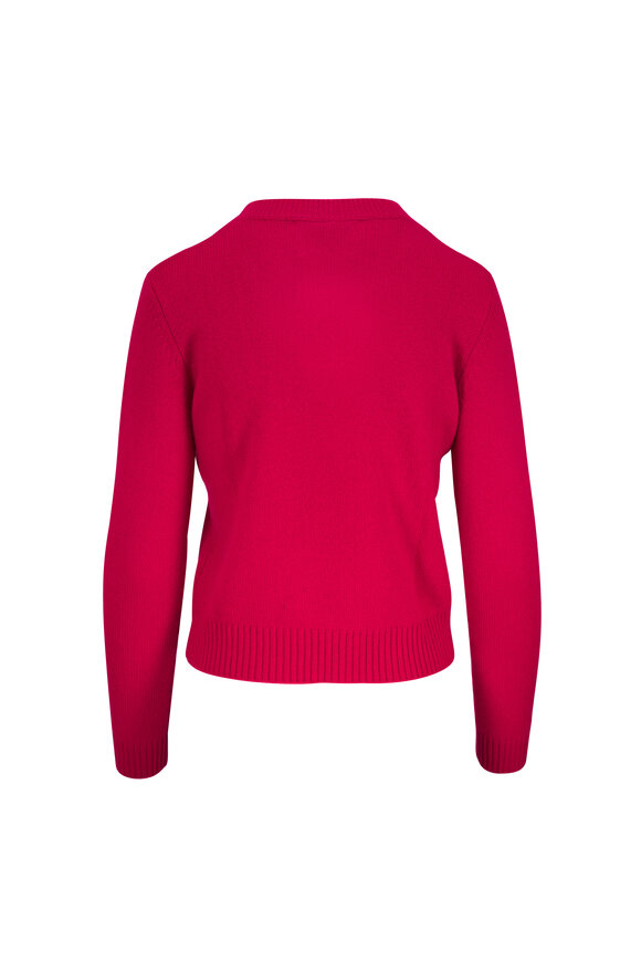 Lisa Yang Mable Red Cashmere Sweater - view 3