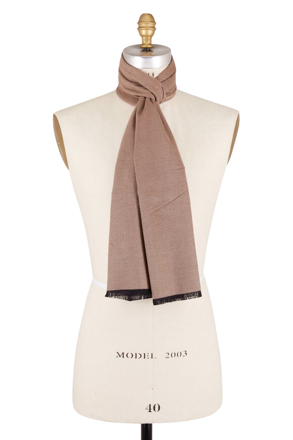 Chelsey Imports Gray & Taupe Silk Scarf - view 2