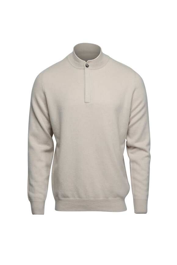 Colombo Sand Melange Cashmere Sweater