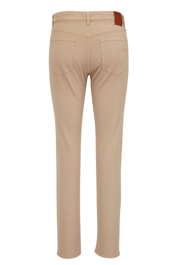 Zegna - Khaki Stretch Cotton Five Pocket Pant