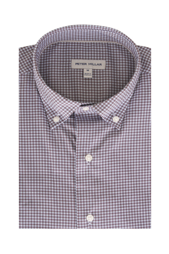 Peter Millar Gregory Crown Lite Sawgrass Plaid Sport Shirt - view 1