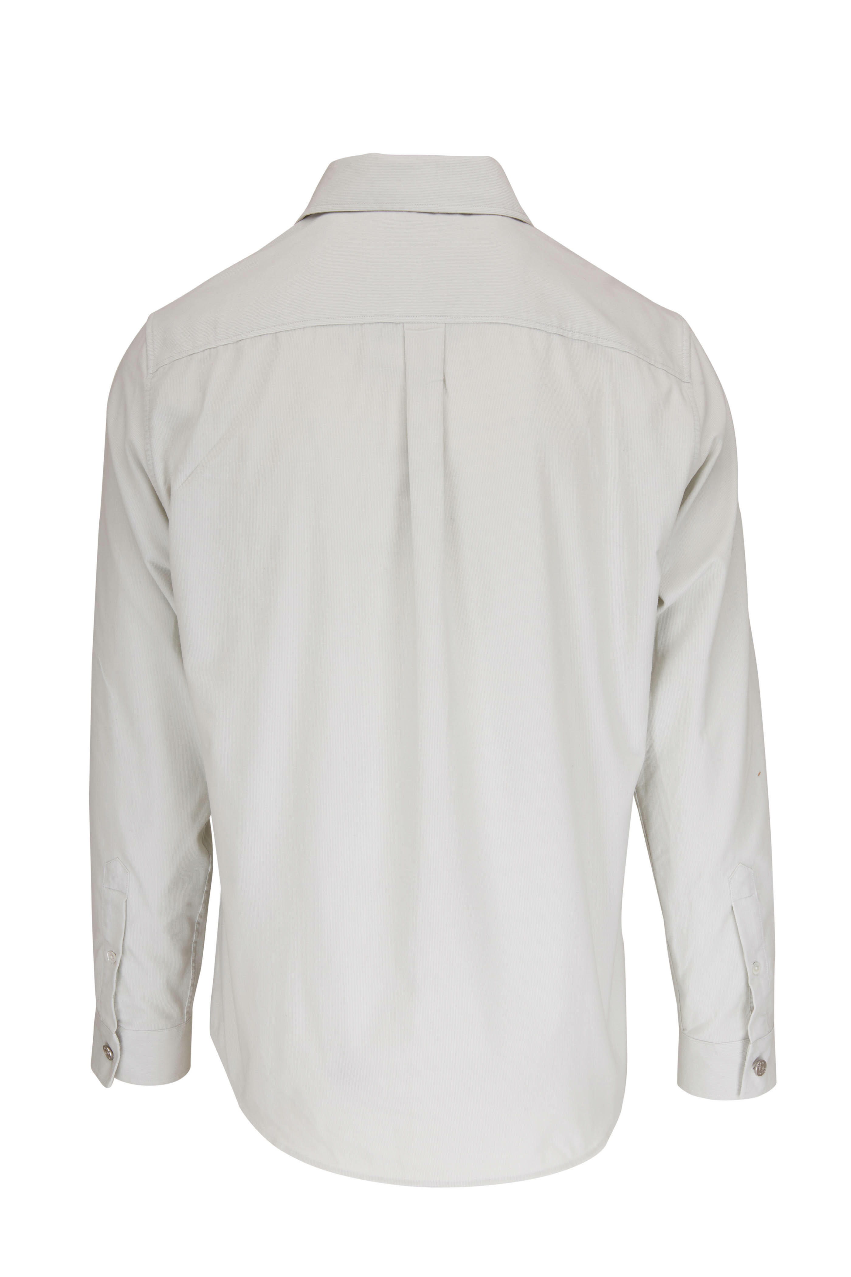 Frame - Cream Micro Corduroy Sport Shirt