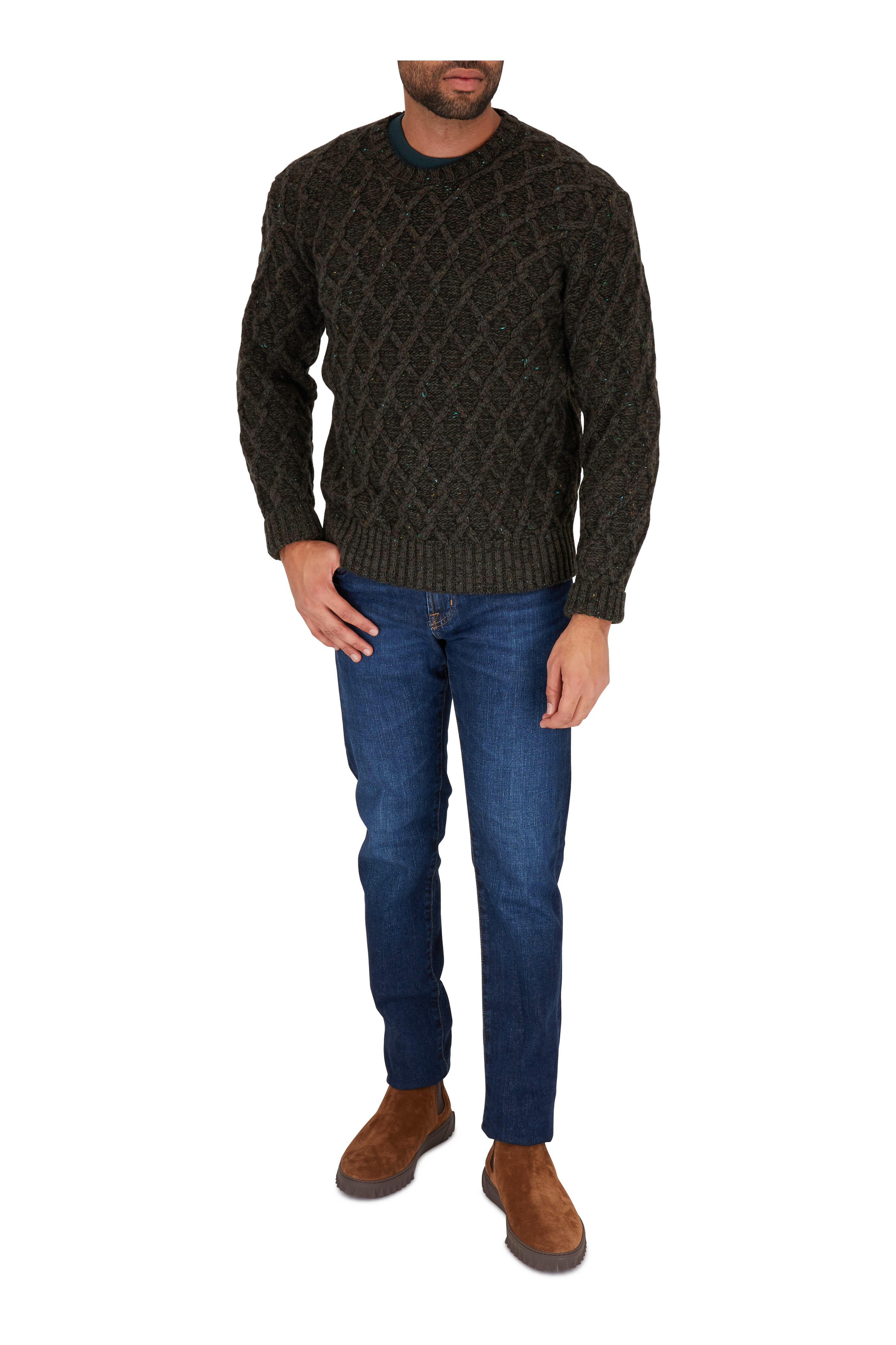 Ferragamo - Talos Brown Sugar Suede Chelsea Boot