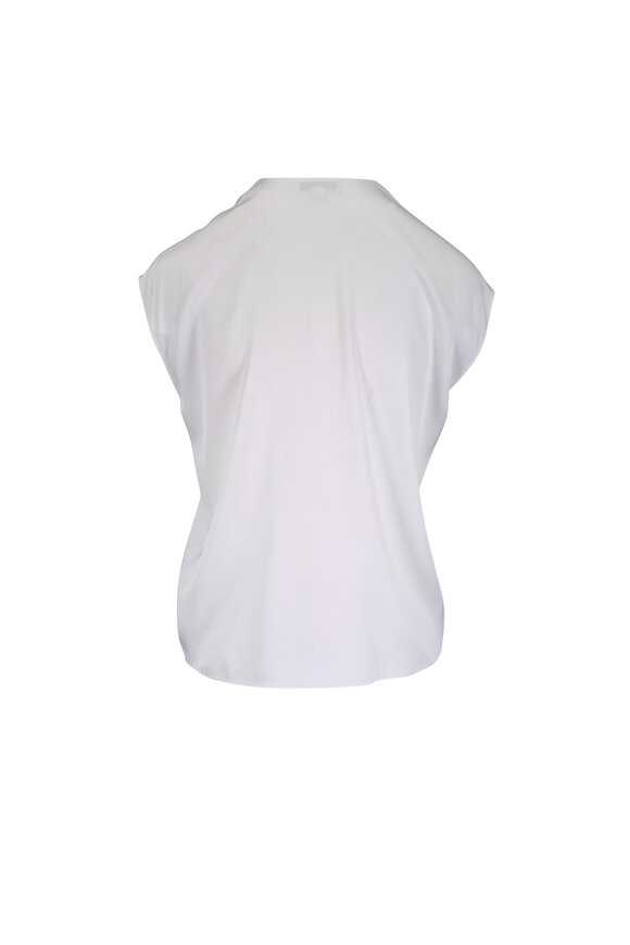 Vince Off White Double V-Neck Top - view 5