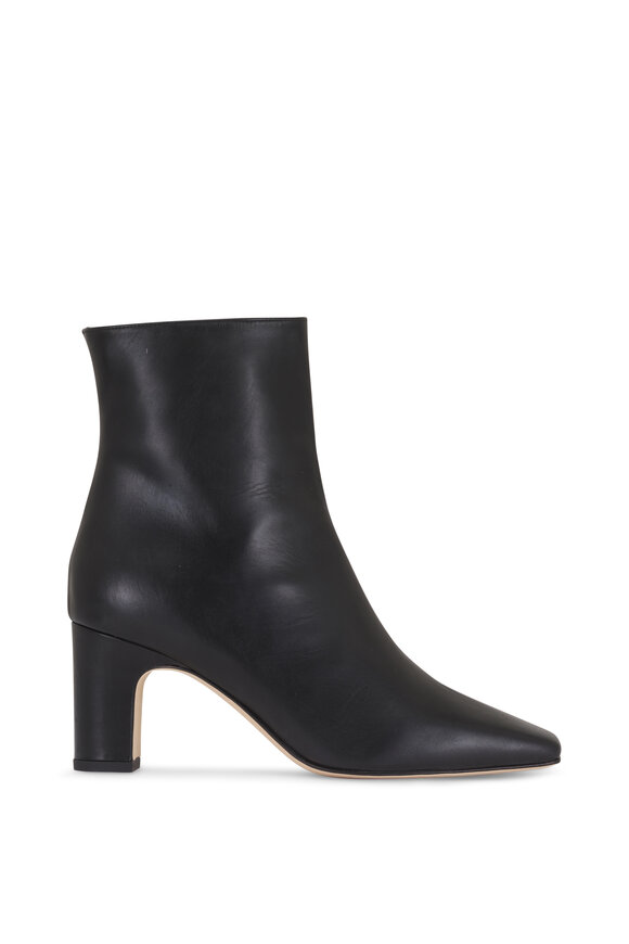 Manolo Blahnik Ofaralo Black Leather Side Zip Boot, 70mm - view 4