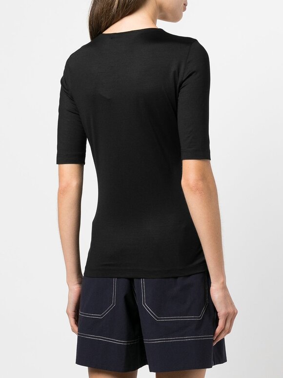 Akris - Black Silk Jersey T-Shirt