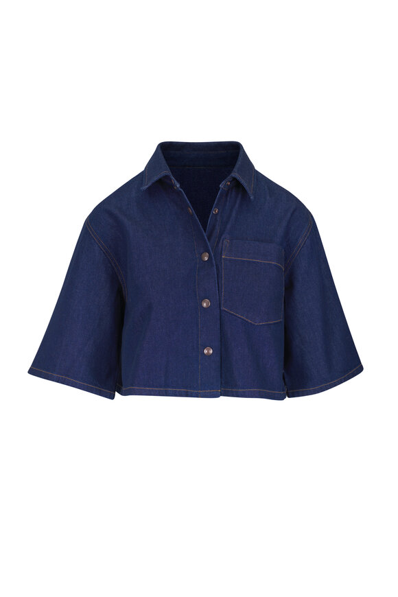 Agolde Tomine Indigo Blue Jean Shirt