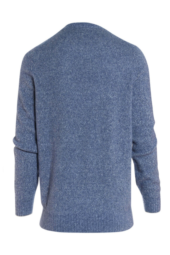 Loro Piana - Navy Baby Cashmere Cable Knit Full Zip Cardigan