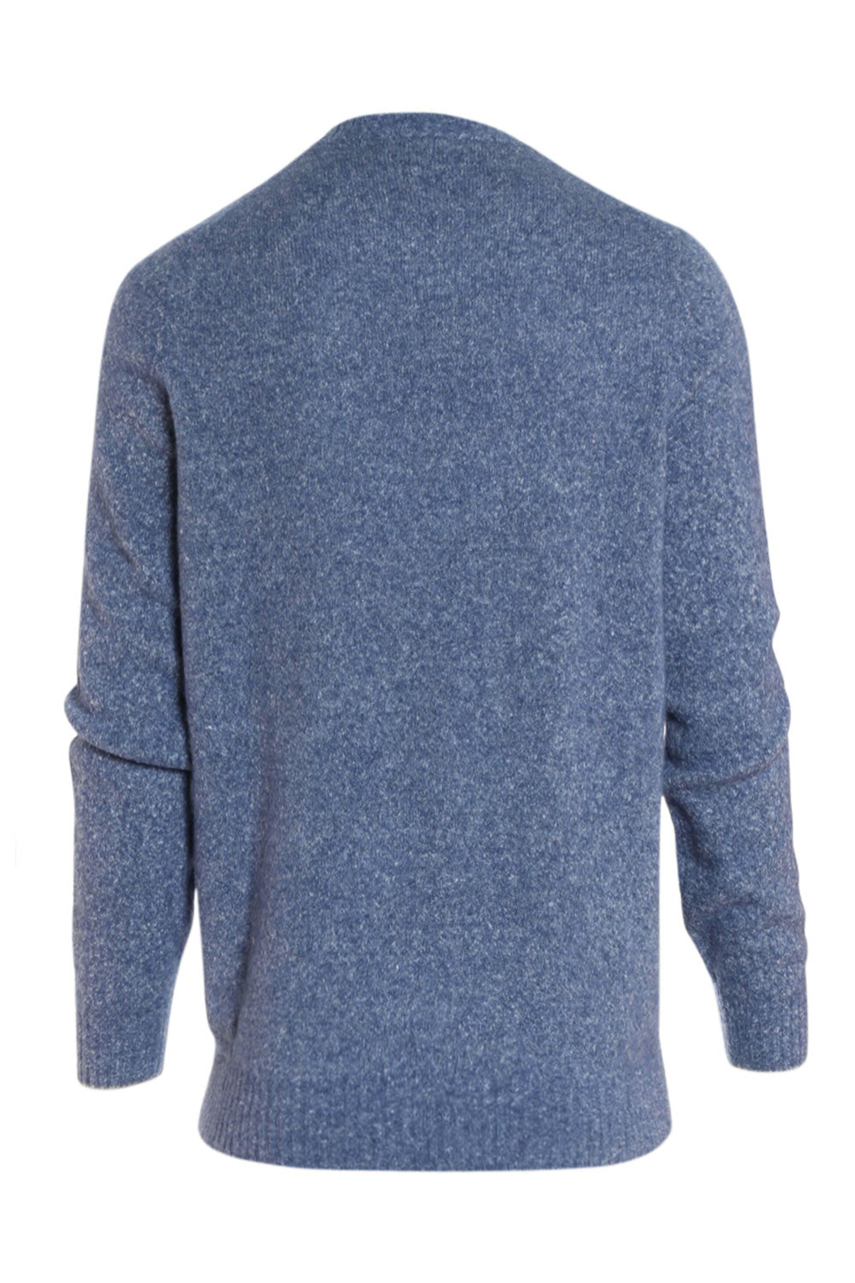 Brunello Cucinelli - Light Blue Mélange Sweater | Mitchell Brunello Cucinelli - Light Blue Mélange Sweater | Mitchell